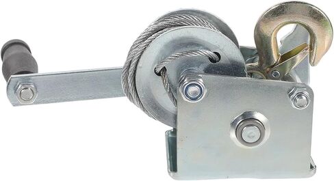 Hand Crank Winch, 500lb Mini Manual Winch Heavy Duty Steel Cable Portable Hand Crank Towing Boat Trailer Loading Winches Material Handling Tools,for Trailer, Boat, 1-500lb in Saudi Arabia