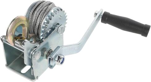 Hand Crank Winch, 500lb Mini Manual Winch Heavy Duty Steel Cable Portable Hand Crank Towing Boat Trailer Loading Winches Material Handling Tools,for Trailer, Boat, 1-500lb in Saudi Arabia