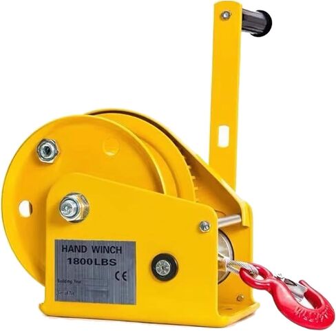 2600lbs Capacity Boat Trailer Winch Heavy Duty Hand Crank Winch with 33/66/98 Ft Steel Cable,Ratio 4:1&8:1 Gear Crank Strap Gear Winch Two-Way Ratchet Manual Oper in Saudi Arabia
