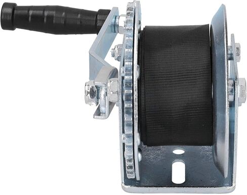 Acouto 1200LBS Duty Manual Winch with 8M Strap - Reliable Boat Trailer Winch, Easy to Install, Ratchet Handle for Effortless in Saudi Arabia