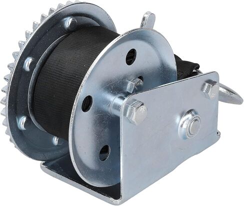 Acouto 1200LBS Duty Manual Winch with 8M Strap - Reliable Boat Trailer Winch, Easy to Install, Ratchet Handle for Effortless in Saudi Arabia