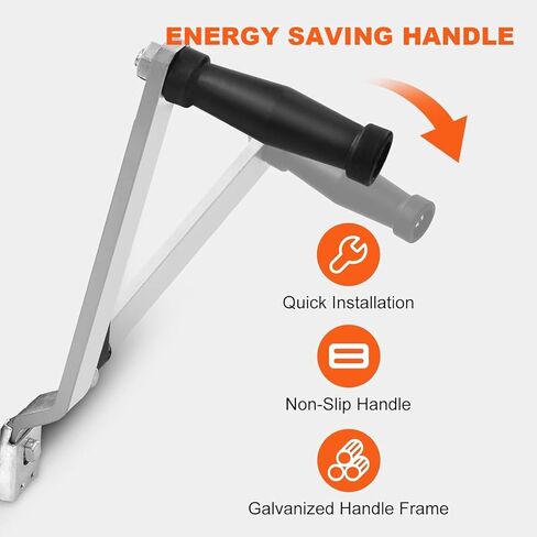 Boat Trailer Winch Hand with Boat Winch Strap,2500lbs Heavy Duty Hook with 33ft Polyester Strap Hand Crank Winch, Boat Winches for Trailers,2-Way Ratchet 4:1 GEA in Saudi Arabia