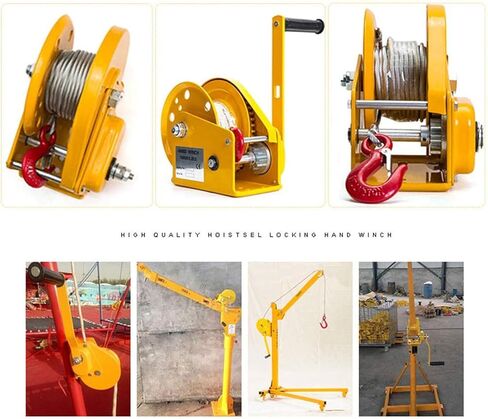 1200/1800 Lbs Heavy Duty Hand Winch, Boat Trailer Winch, Wear-Resistant Handle, for Trailers, Ships, Mobile Applications - High Temperature Quenched in Saudi Arabia