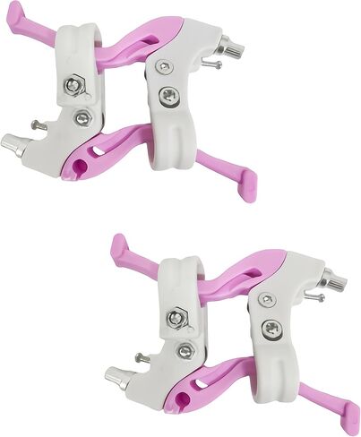2 Pcs Pink Bike Brake Levers with Handlebar Grips Set, Universal Replacement Brake Parts, Cycling Components for Mountain Bike & Folding Bike (Black) in Saudi Arabia