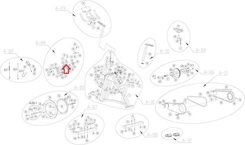 Brake Pad 1000414019 Works with HZ Fitness IC7.9 FC062 Stationary Bike in Saudi Arabia