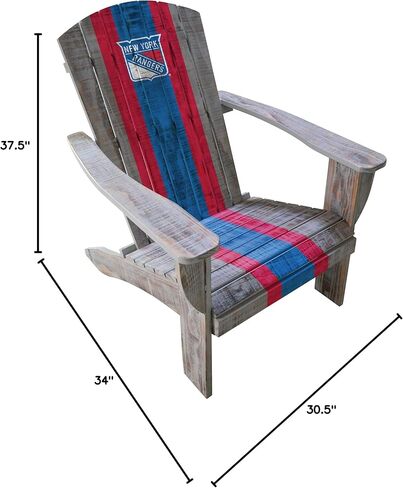 Imperial Officially Licensed NHL Furniture: Distressed Wooden Adirondack Chair in Saudi Arabia