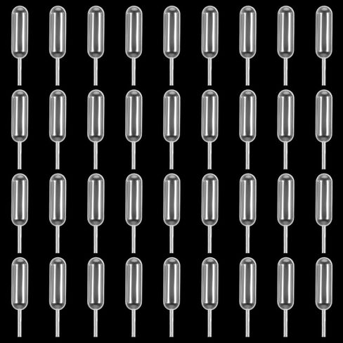 100PCS 4ml Cupcake Pipettes, Clear Plastic Transfer Liquid Dropper Pipettes Disposable Dessert Pipette Strawberry Infuser Tubes Pipette Cupcake Injector Tube Shots for Alcohol, Mini Cakes in Saudi Arabia