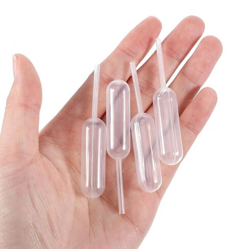100PCS 4ml Cupcake Pipettes, Clear Plastic Transfer Liquid Dropper Pipettes Disposable Dessert Pipette Strawberry Infuser Tubes Pipette Cupcake Injector Tube Shots for Alcohol, Mini Cakes in Saudi Arabia