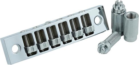 Guyker Guitar Tune-o-matic Bridge, Zinc Alloy Harmonica Bridge with String Space 10.3mm Replacement Part for Electric Guitars(GM013, Chrome) in Saudi Arabia