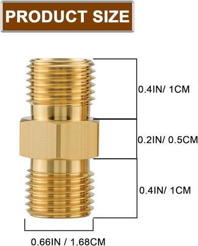 2 Sets Welding Hose Coupler Adapter Set, 9/16"-18 UNF B Size LH & RH, Brass Oxygen Acetylene Connector for 3/16" & 1/4" Twin Hose, Meets CGA Standard in Kuwait