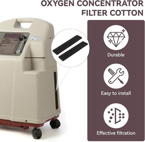 Oxygen Concentrator Filter Cotton Compatible with Invacare Platinum 5, O2 Concentrator Machine Replacement Accessories, Foam Cabinet Filter for INVACARE IRC5LXAW, IRC5LXO2AW, IRC9LXO2AWQ-10 Pack in Saudi Arabia