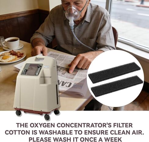 Oxygen Concentrator Filter Cotton Compatible with Invacare Platinum 5, O2 Concentrator Machine Replacement Accessories, Foam Cabinet Filter for INVACARE IRC5LXAW, IRC5LXO2AW, IRC9LXO2AWQ-10 Pack in Saudi Arabia