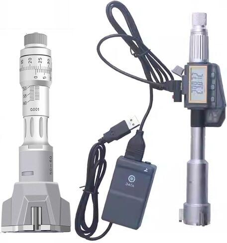 6-100mm Electronic Digital Display Three-Claw Three-Point Inner Diameter Micrometer Bearing Inner Hole Measuring(40-50mm 0.005mm) in Kuwait