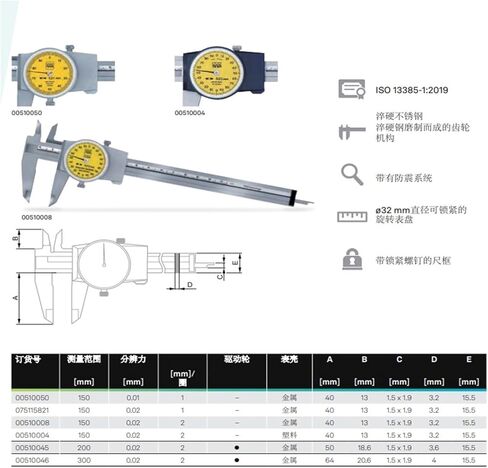 Watch Card with Caliper 00510045 (0-200mm * 0.02) in Kuwait