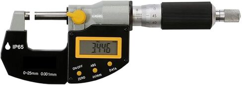 IP65 Digital Outside Micrometers Measuring Range 0-25mm/0-1inch Resolution 0.001mm/.00005inch 105-01-4(116 Series,75-100mm) in Saudi Arabia
