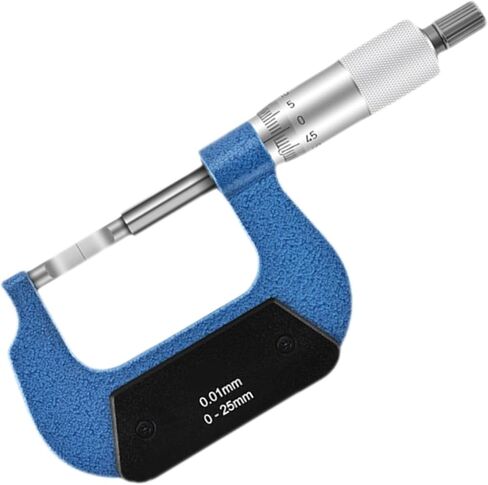 Blade Micrometer 0-25mm 0.01mm DIN Outside Micrometer 25-50mm 50-75mm 75-100mm(Blade 0.75mm,75-100mm) in Kuwait
