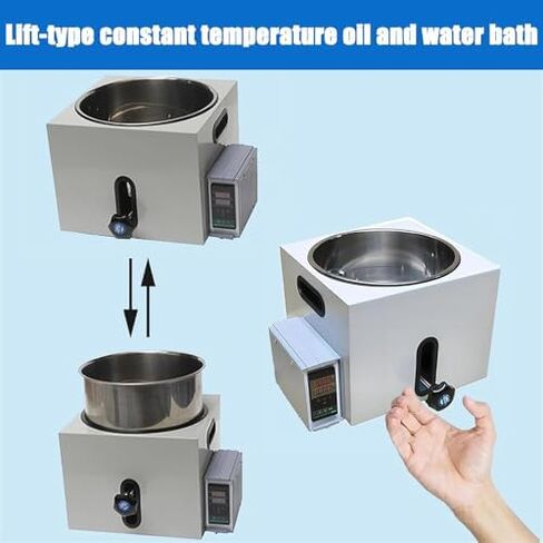 Digital Thermostatic Water Bath, Stainless Steel Lab Equipment, Accurate Temperature Control ±1℃, 2L/3L/5L Capacity, for Scientific Experiments & Research (5L) in Saudi Arabia