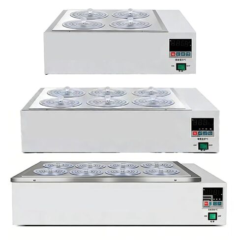 High Precision Digital Water Bath - ±0.5℃ Fluctuation, 5-100℃ Control, 1/2/4/6/8 Openings 300W-1800W, U-Tube Heating, Stainless Steel Inner Tank, LED Display for Lab Use(GF-2) in Kuwait