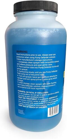 JB Industries Pump Defender 1-Quart (32 oz) Airless Paint Sprayer Pump Storage Fluid, Anti-Corrosion and Anti-Freeze Protector Solution for Use After Every Paint Spraying Project in Kuwait