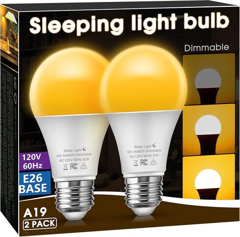 Briignite 3 Way LED Light Bulbs Soft White, 2 Pack, 3000K 50/100/150 Watt Equivalent, A19 Three Way Bulbs, E26 Base 3-Way Light Bulbs for Indoor for Reading in Kuwait