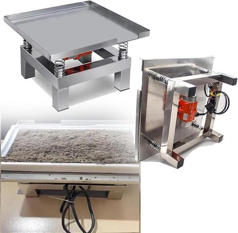 Small Concrete Vibrating Table,Concrete Shaker,Vibration Test Bench Test Block,Vibration Platform Stainless Steel Mini Vibration Table 3000rpm,Electric vibrating Table ( Color : 50*50*25cm , Size : 22 in Saudi Arabia