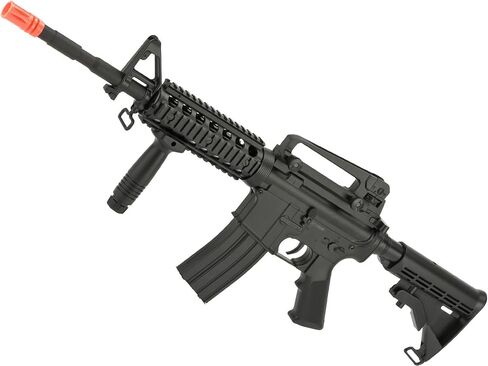 Evike Airsoft - بندقية CYMA AEG Mag المتوافقة بالحجم الكامل Airsoft M4 Spring Powered (الطراز: M4 RIS) in Kuwait