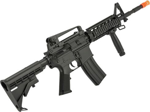 Evike Airsoft - بندقية CYMA AEG Mag المتوافقة بالحجم الكامل Airsoft M4 Spring Powered (الطراز: M4 RIS) in Kuwait