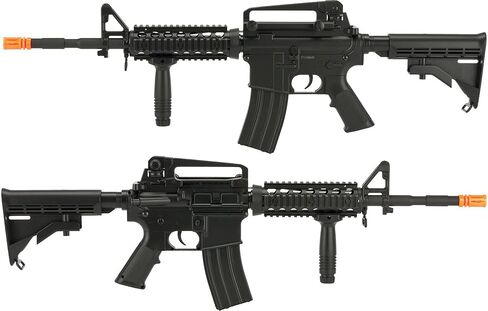 Evike Airsoft - بندقية CYMA AEG Mag المتوافقة بالحجم الكامل Airsoft M4 Spring Powered (الطراز: M4 RIS) in Kuwait