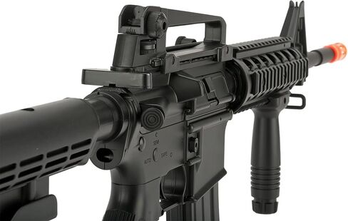 Evike Airsoft - بندقية CYMA AEG Mag المتوافقة بالحجم الكامل Airsoft M4 Spring Powered (الطراز: M4 RIS) in Kuwait
