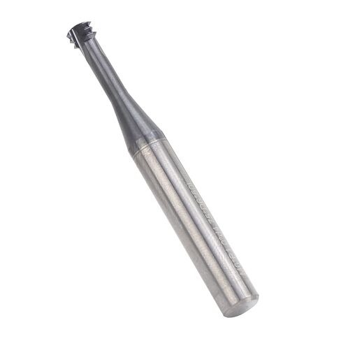 3 - Tooth Metric 60° Tungsten Steel Milling Cutter, M6.0x1.0 Thread Milling Tool for Aluminum Stainless Steel, Fully Ground Carbide Threading Bit with 6mm Shank for CNC Engraving in Saudi Arabia