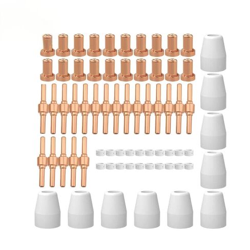 70 Piece Consumables Kit Compatible with ARCCAPTAIN Cut 50 Plasma Cutter, Copper and Ceramic Replacement Parts in Saudi Arabia