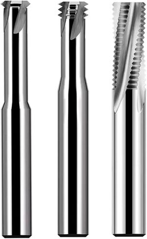 1pcs HRC 60 Degree Carbide Thread Milling M1 M1.2 M1.4 M1.6 M2 M2.5 M3-M24 Solid Carbide Thread Milling Cutter(M12 x1.75,Single Tooth Black) in Saudi Arabia