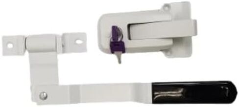 SCB-W2F-WHT White Swivel for Cam Bar Trailer Latch Handle Door for Cambar Cargo W/White Lock - Trailer Latch Handle Replacement in Saudi Arabia