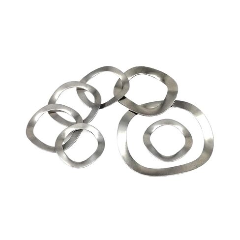 Wave Spring Washer 50pcs M3 M4 M5 M6-M21 M25 304 Stainless Steel Three Wave Type Spring Washer Gasket(M5x10x0.3mm) in Saudi Arabia