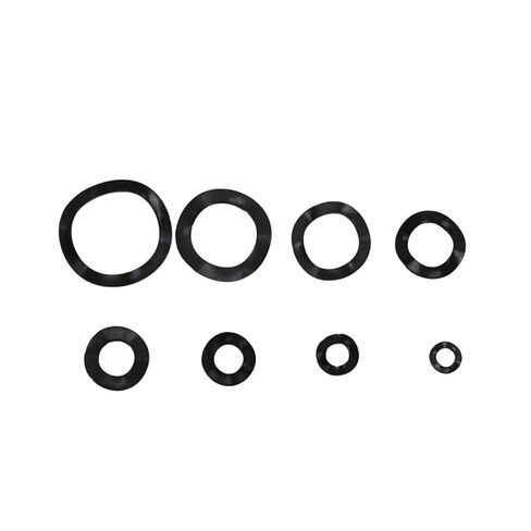 Wave Spring Washer Black Steel Ring Spring Washer Three Wave Washers 65MN Gasket Assortment Kits-M3 M4 M5 M6 M8 M10 M12 M16(550 Pcs) in Saudi Arabia