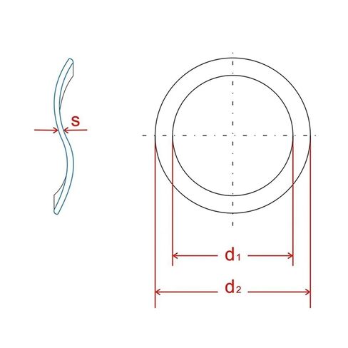Wave Spring Washer 3-25Mm Wave Spring Washers Assortment Kit 65Mn Manganese Gasket Washer Bearing Pad in Saudi Arabia
