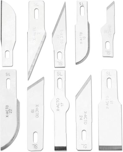 مجموعة السكاكين الأساسية المضغوطة من X-ACTO، تتضمن 3 سكاكين و13 شفرة وحقيبة حمل ناعمة و17 قطعة - أدوات حرفية وقطع in Kuwait