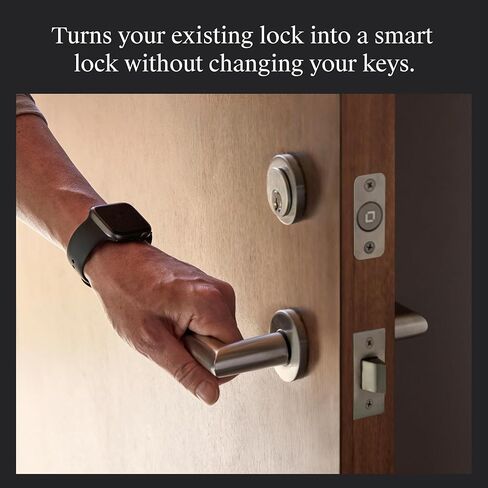 Level Bolt Smart Deadbolt - اجعل قفلك ذكيًا دون تغيير المفاتيح أو الأجهزة - المادة فوق الخيط بالإضافة إلى مفتاح Apple Home - الوصول بدون مفتاح وعن بعد عبر Apple، Alexa، Google Home، SmartThings in Saudi Arabia