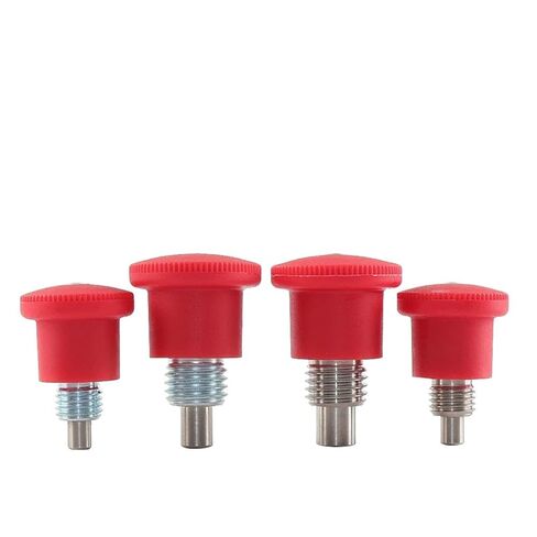 Red Mini Indexing Plunger Carbon Steel Stainless Quick Release Index Pin Plastic Bolt 1Pcs(QX218-MCN_M12-1.75)-7MM in Kuwait