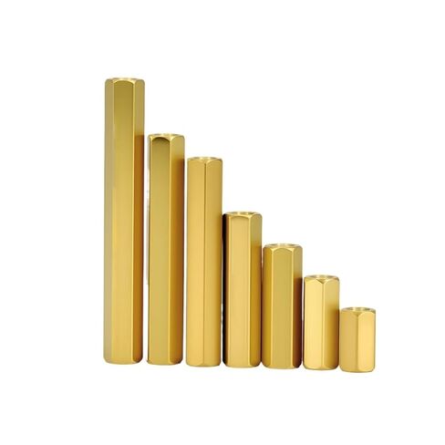 M3 Hex Brass Motherboard Standoffs to Female Board Rack Spacers Thread PCB Spacing Columns Hexagonal Bolt Screw Standoff(Length 4.5mm (50pcs)) in Kuwait
