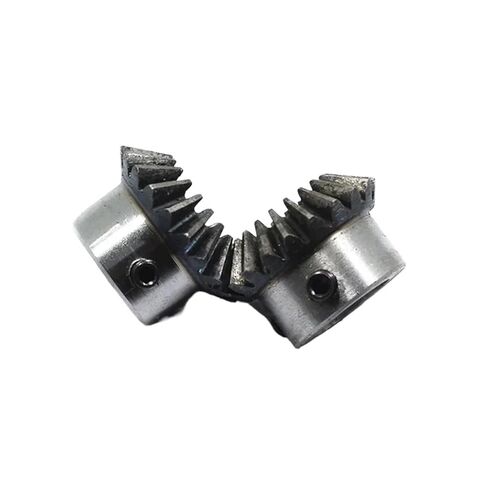 Steel Heavy Duty Motor Pinion Gear 2pcs Bevel Gear 1M 20Teeth Steel Inner Hole 5-8mm(7 mm) in Saudi Arabia