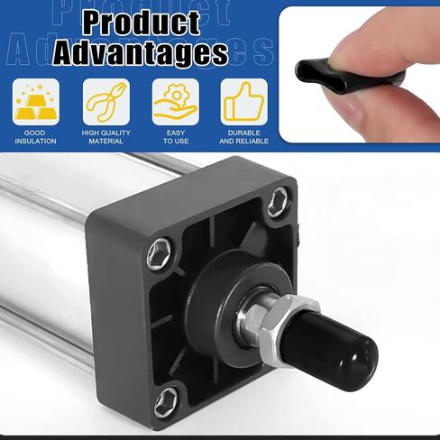 Glarks 496pcs 1.5-20mm/0.06-0.78in 17 Sizes ID Vinyl Rubber End Caps Set, Black Flexible Rubber End Caps, Round Thread Protector Caps, Flexible Bolt Screw Cover Caps for Metal Tubing Rod Bolt in Saudi Arabia