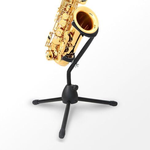 Foldable Alto Tenor Saxophone Stand Tripod Holder Practical Saxophone Bracket for Instrument Display and Storage in Kuwait