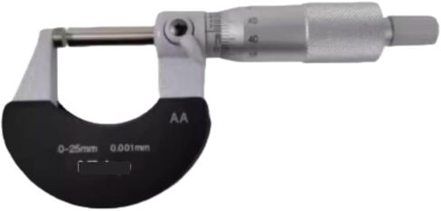 102-311 Outside Micrometer, 0-25mm 0.01mm External Diameter Thickness Gauge in Kuwait