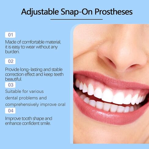 Veneers Teeth for Women and Men, Nature and Comfortable, Tooth Replacement Kit in Kuwait