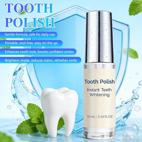 2PCS Tooth Polish, Instant Tooth Paint, Gentle & Safe Formula, Simple & Portable White Paint, Enhance Tooth Surface Appearance, Freshens Breath in Kuwait