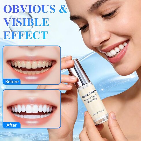 2PCS Tooth Polish, Instant Tooth Paint, Gentle & Safe Formula, Simple & Portable White Paint, Enhance Tooth Surface Appearance, Freshens Breath in Kuwait