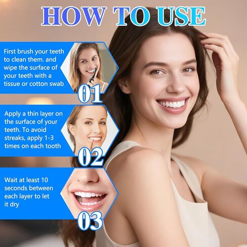 2PCS Tooth Polish, Instant Tooth Paint, Gentle & Safe Formula, Simple & Portable White Paint, Enhance Tooth Surface Appearance, Freshens Breath in Kuwait