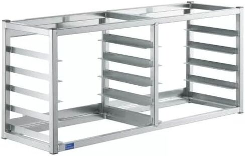 WALL MOUNTED SHEET BUN PAN RACK - FITS 10 HALF PANS - 40" X 13" X 18" | ALUMINIUM | NSF in Kuwait