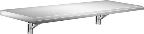Concession Shelf 72L x 12W Inch, Stainless Steel Drop Down Folding Serving Food Shelf Stand Serving for Concession Windows in Saudi Arabia